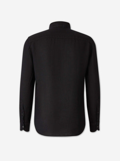 Santa Eulalia Hombre Barcelona Camisa Lisa Casual color Negro sku 531-006705 03 - Foto 2