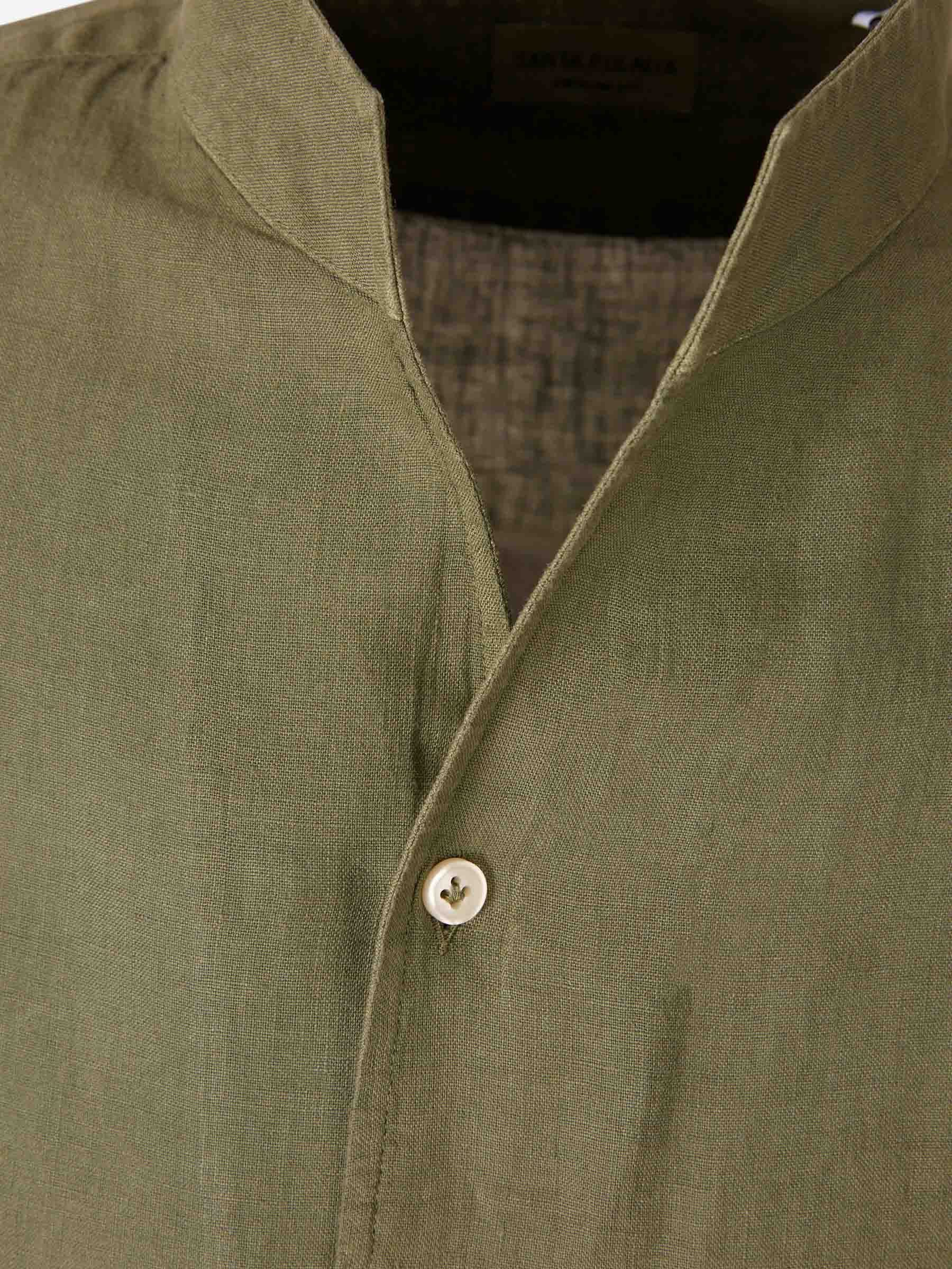 Santa Eulalia Hombre Barcelona Camisa Lisa Casual color Verde Militar sku 531-006705 04 - Foto 3
