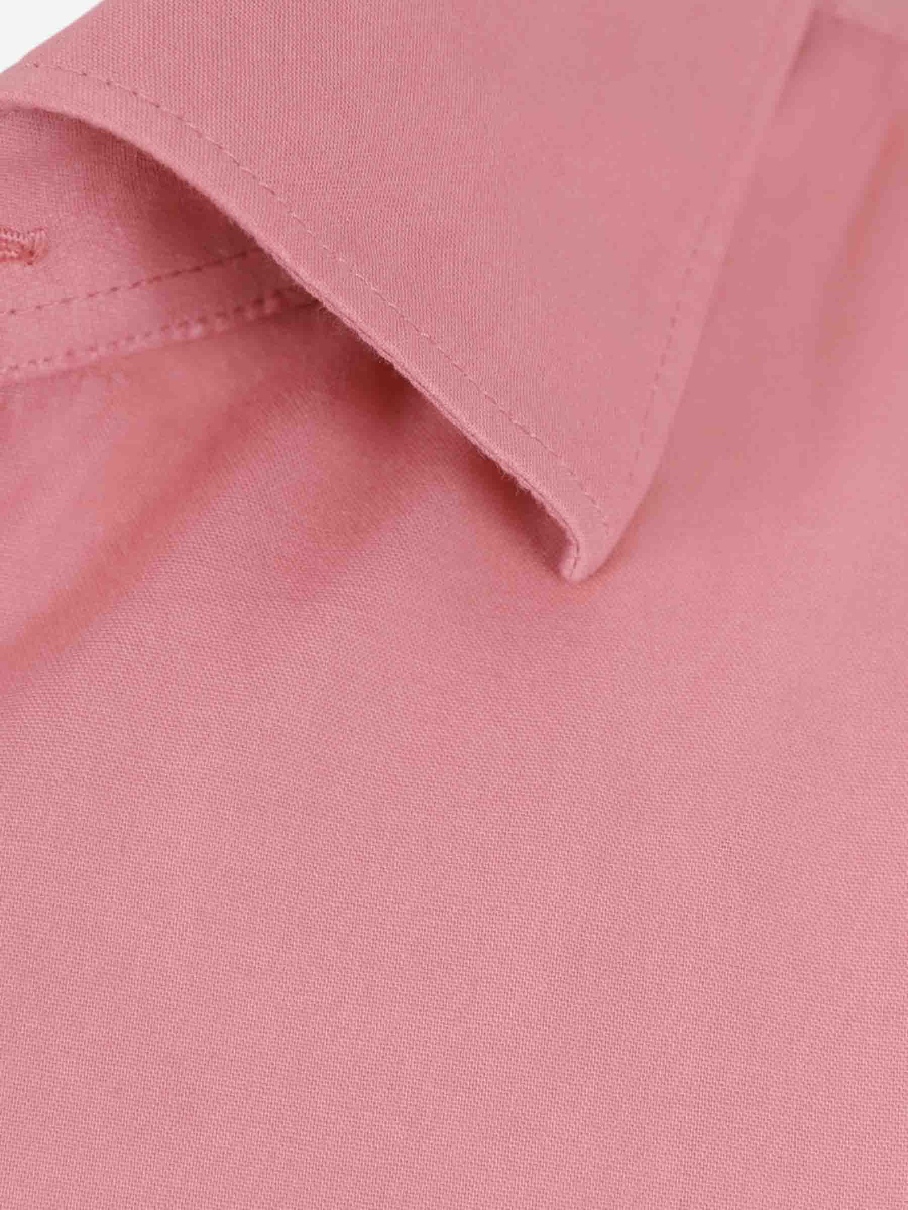 Santa Eulalia Hombre Barcelona Camisa Lisa Algodón color Coral sku 531-006716 02 - Foto 4