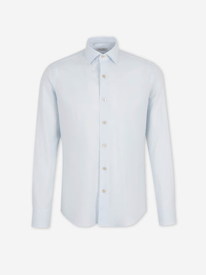 Santa Eulalia Hombre Barcelona Camisa Lisa Algodón color Azul Celeste sku 531-006716 04 - Foto 1