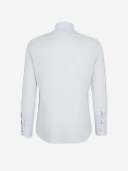 Santa Eulalia Hombre Barcelona Camisa Lisa Algodón color Azul Celeste sku 531-006716 04 - Foto 2