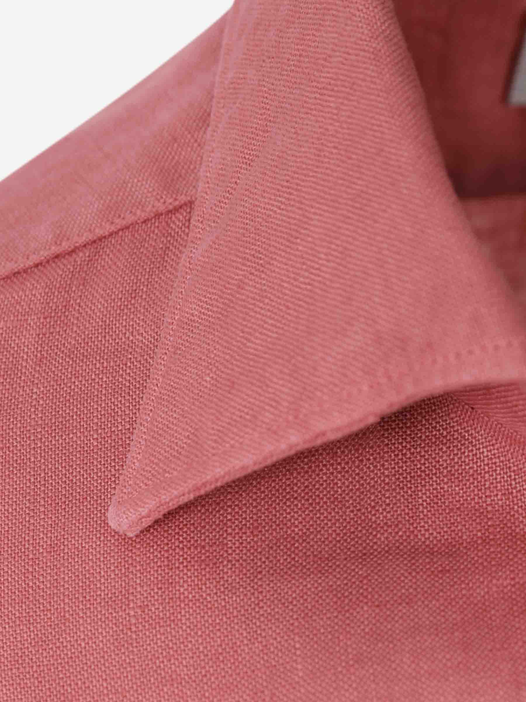 Outlet online Santa Eulalia Hombre Camisa Lino color Coral sku 531-006718 01 - Foto 4