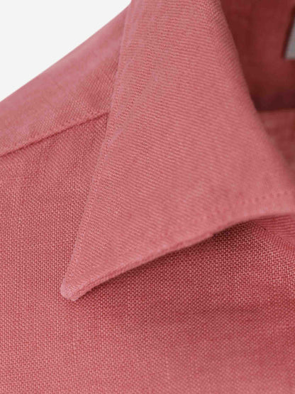 Outlet online Santa Eulalia Hombre Camisa Lino color Coral sku 531-006718 01 - Foto 4