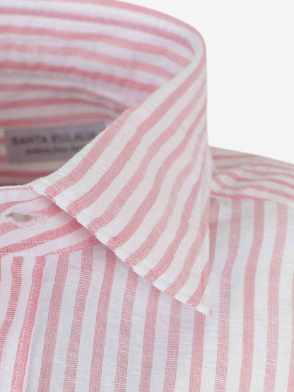 Outlet online Santa Eulalia Hombre Camisa Listada color Rosa sku 531-006719 01 - Foto 4