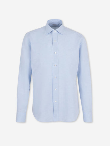Santa Eulalia Hombre Barcelona Camisa Lisa color Azul Celeste sku 531-006720 02 - Foto 1