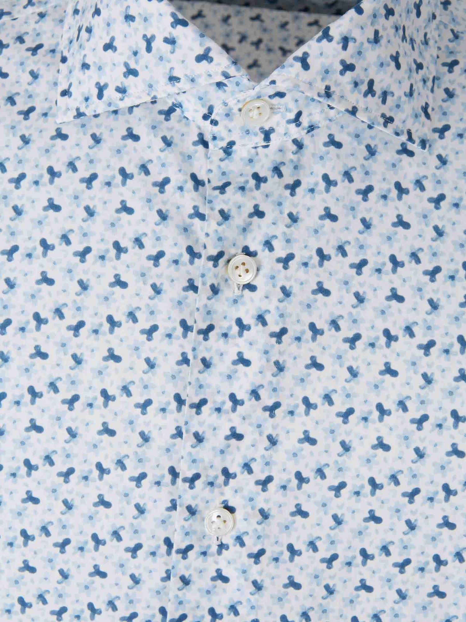 Vincenzo di Ruggiero Hombre Barcelona Camisa Estampada Algodón color Azul Celeste sku 531-006758 01 - Foto 3