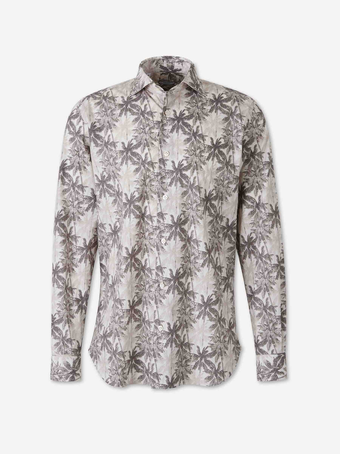 Vincenzo di Ruggiero Hombre Barcelona Camisa Estampada Algodón color Verde Militar sku 531-006759 01 - Foto 1