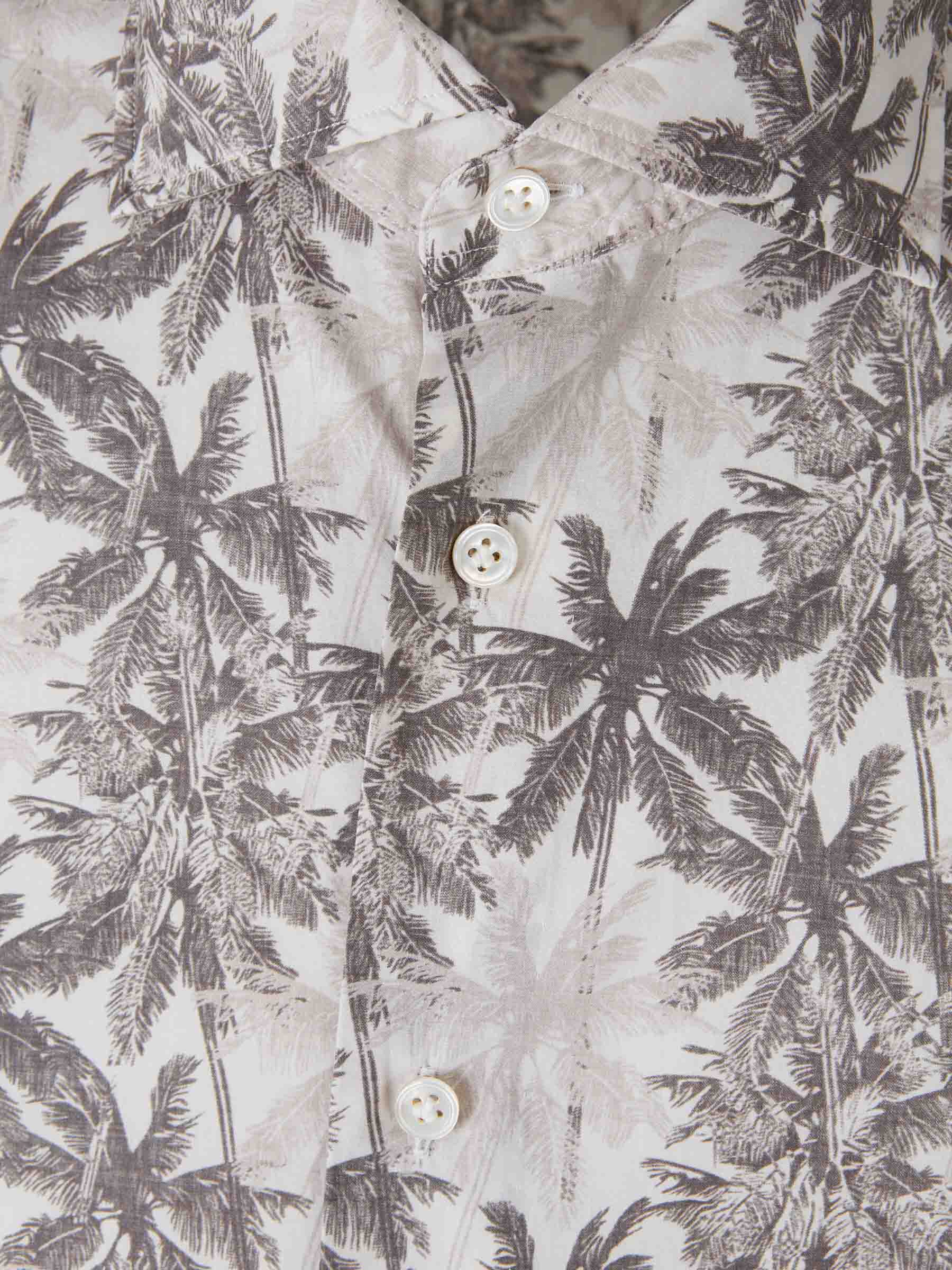 Vincenzo di Ruggiero Hombre Barcelona Camisa Estampada Algodón color Verde Militar sku 531-006759 01 - Foto 3
