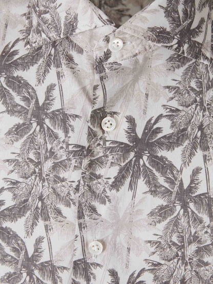 Vincenzo di Ruggiero Hombre Barcelona Camisa Estampada Algodón color Verde Militar sku 531-006759 01 - Foto 3