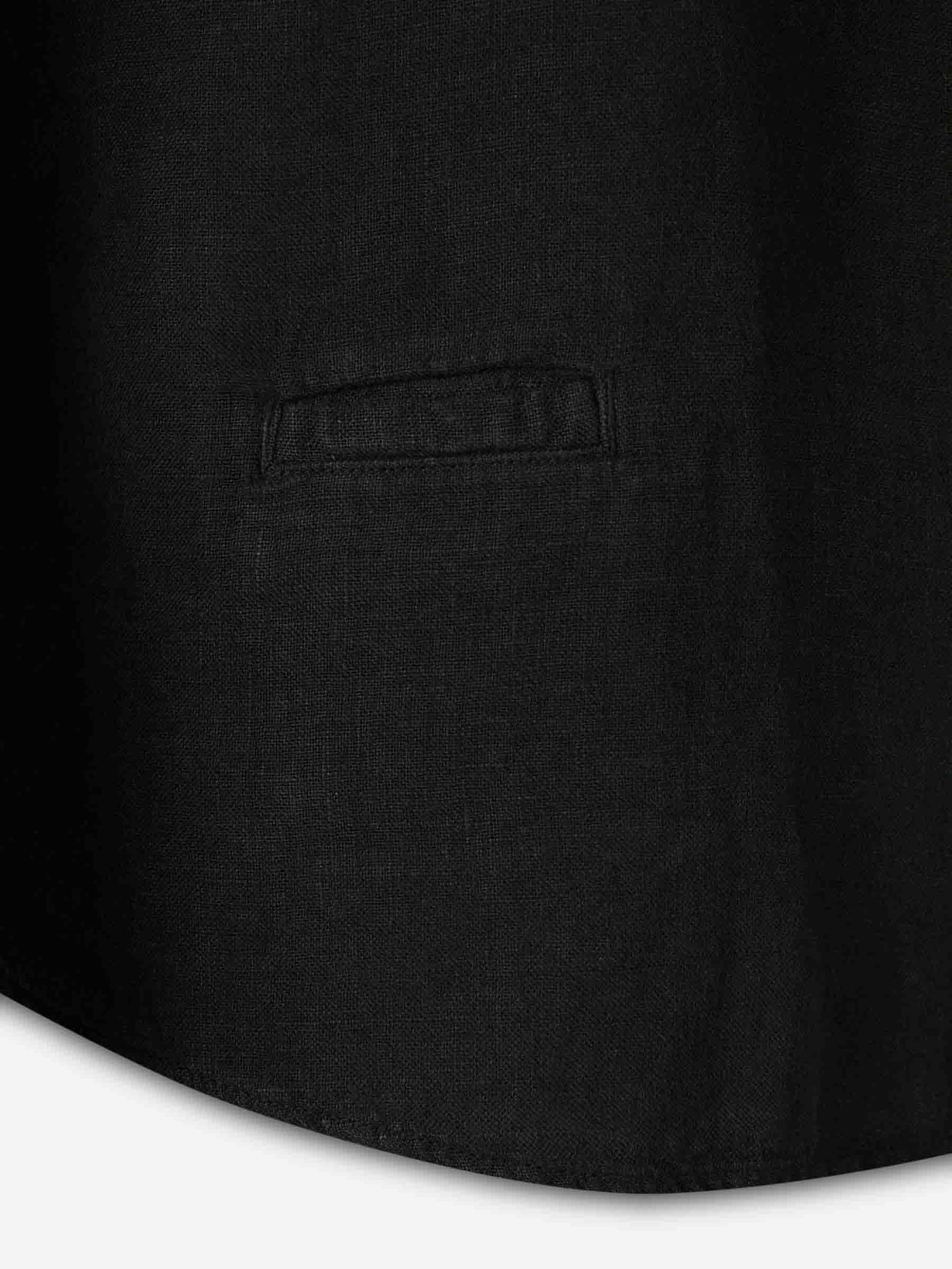 Santa Eulalia Hombre Barcelona Camisa Lisa Lino color Negro sku 531-006763 01 - Foto 4