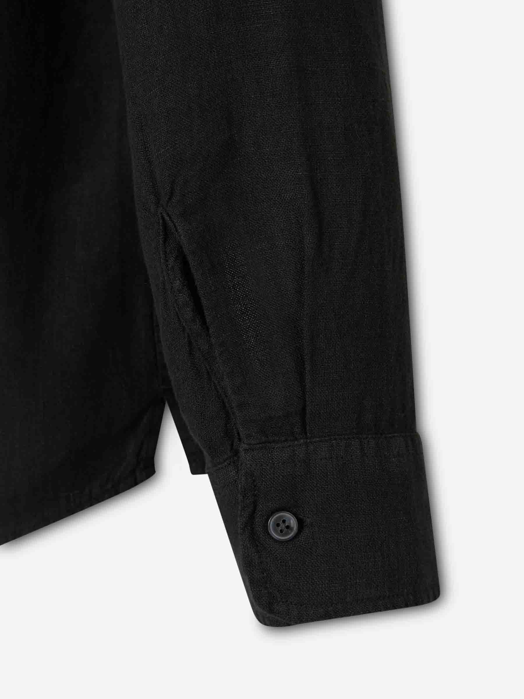 Santa Eulalia Hombre Barcelona Camisa Lisa Lino color Negro sku 531-006763 01 - Foto 5