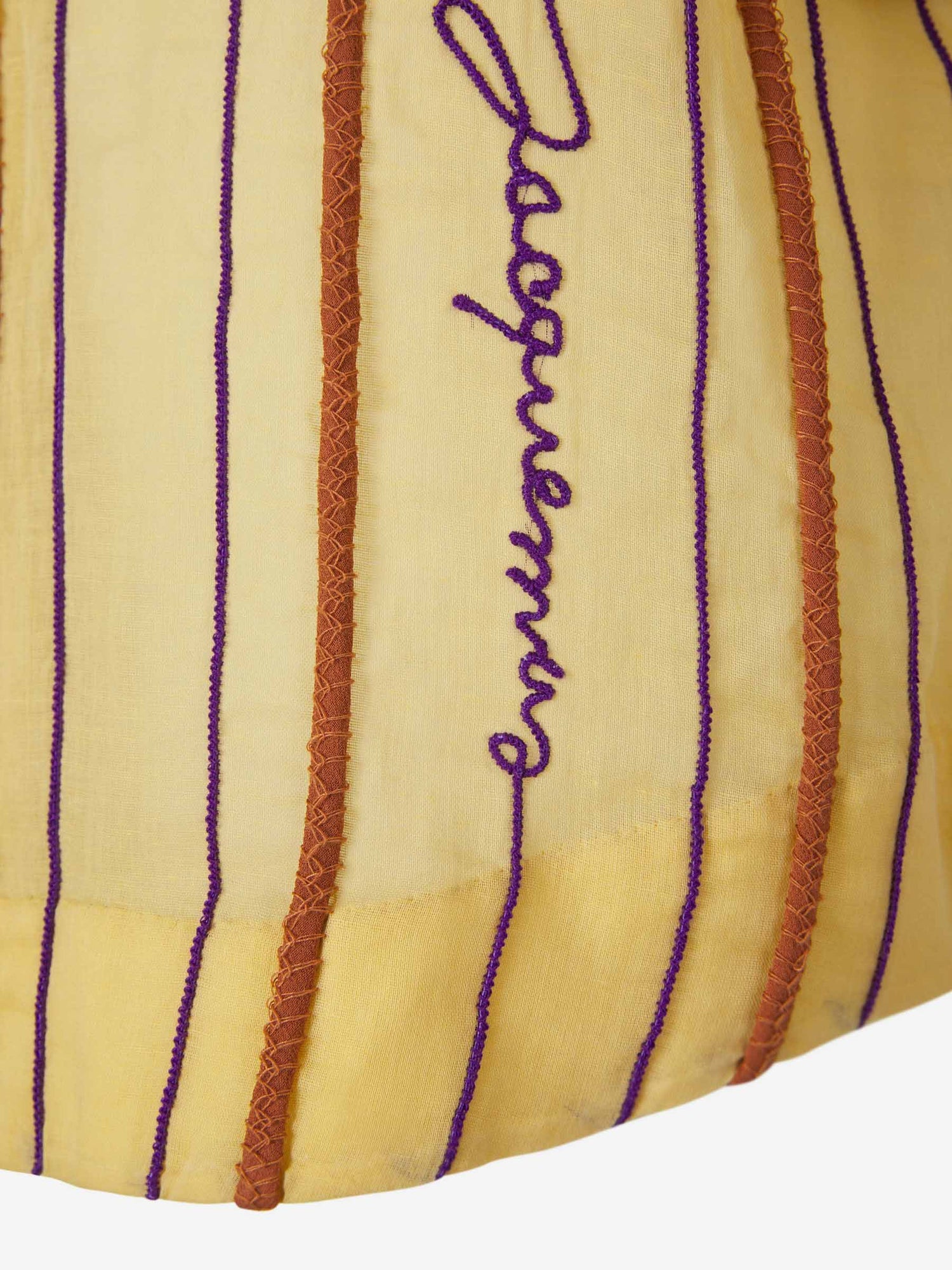 Outlet online Jacquemus Hombre Camisa Motivo Rayas Relieve color Amarillo sku 532-000460 01 - Foto 4