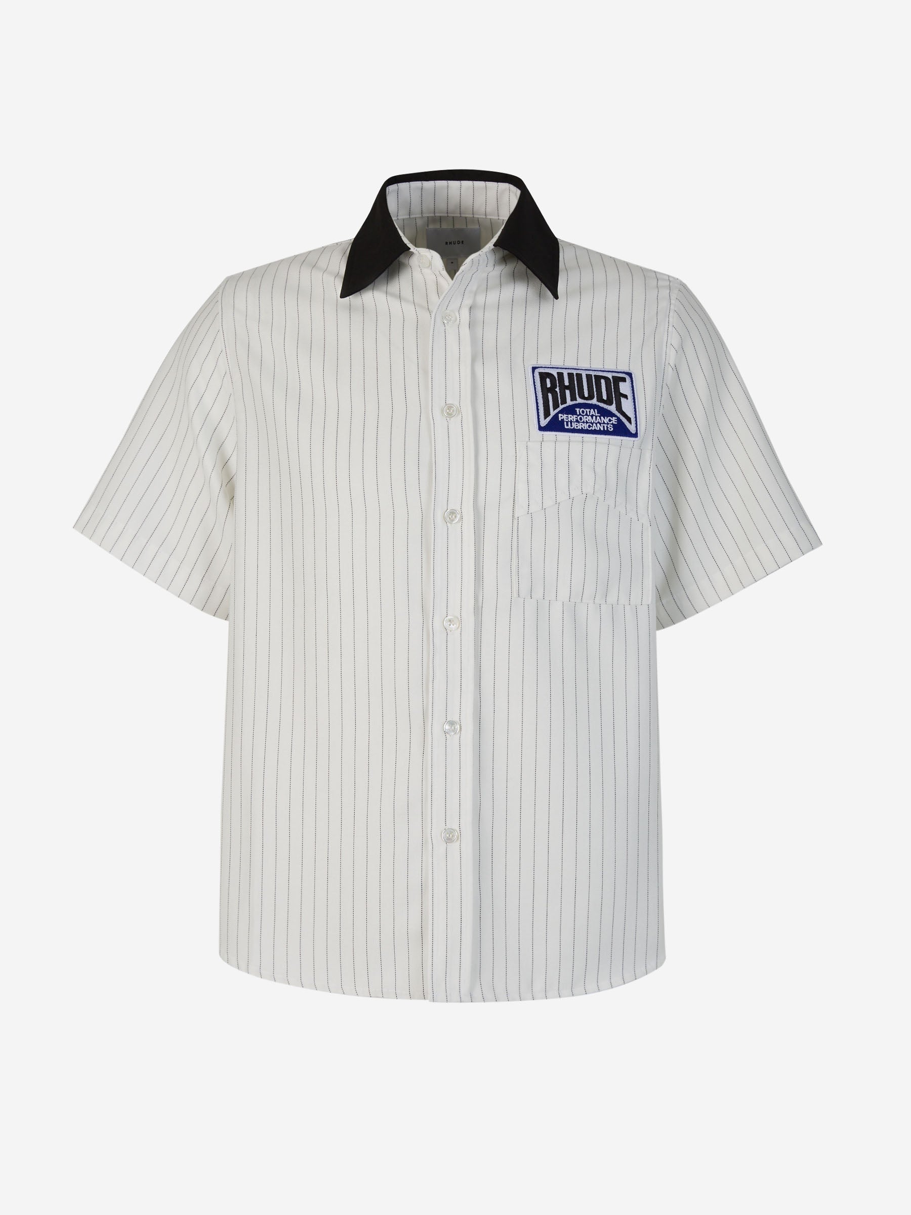 Outlet online Rhude Hombre Camisa Motivo Rayas color Blanco sku 532-000500 01 - Foto 1