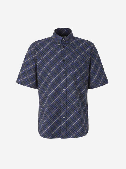 Outlet online Burberry Hombre Camisa Motivo Cuadros color Azul Cobalto sku 532-000614 01 - Foto 1