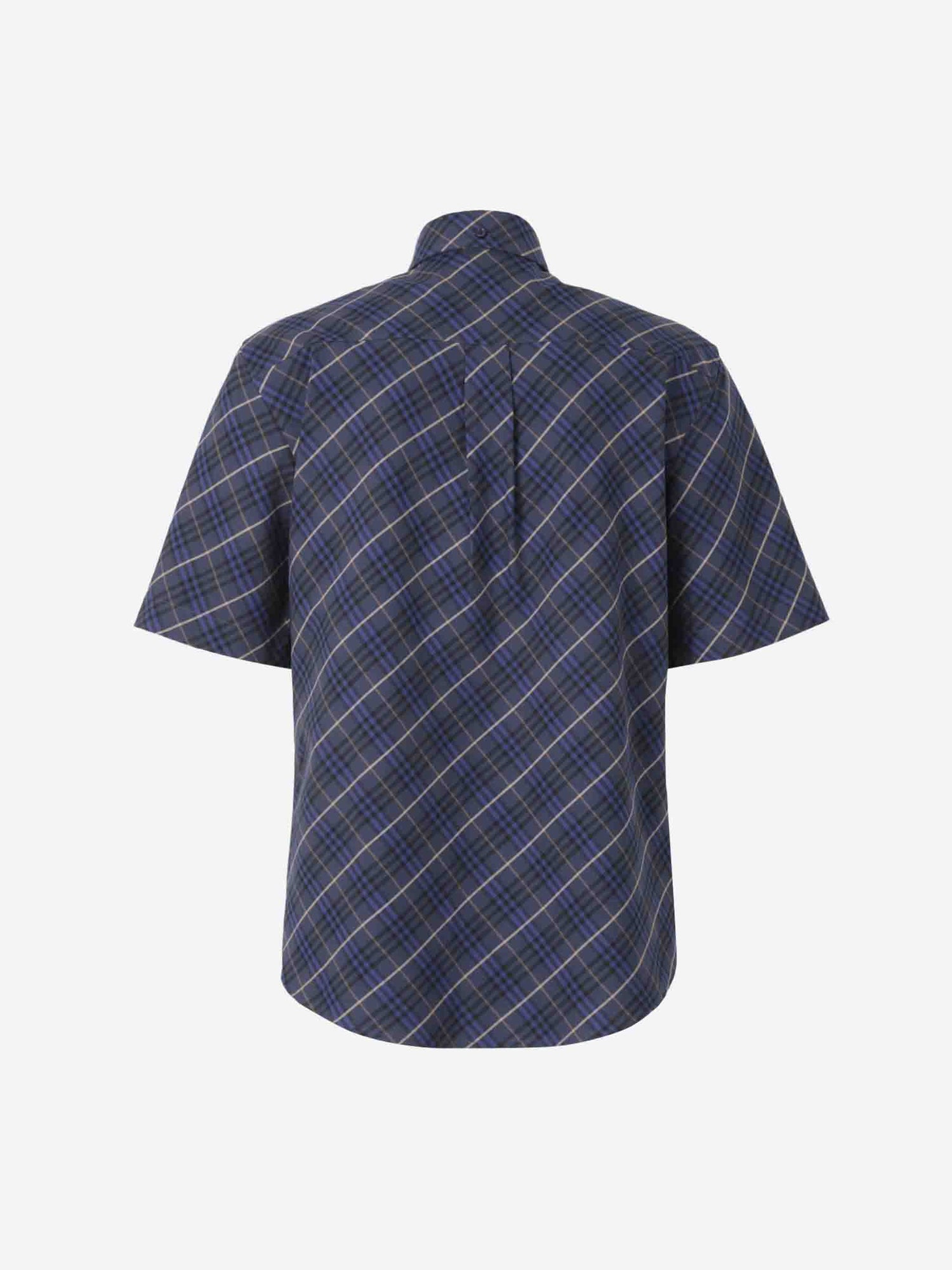 Outlet online Burberry Hombre Camisa Motivo Cuadros color Azul Cobalto sku 532-000614 01 - Foto 2