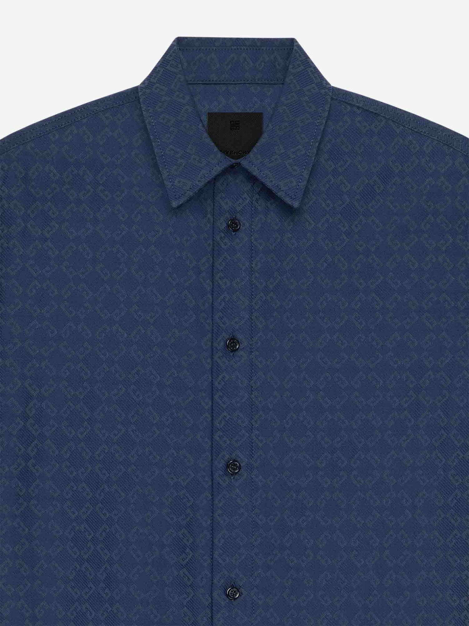 Givenchy Hombre Barcelona Camisa Monograma 72 color Azul Marino sku 532-000624 01 - Foto 4