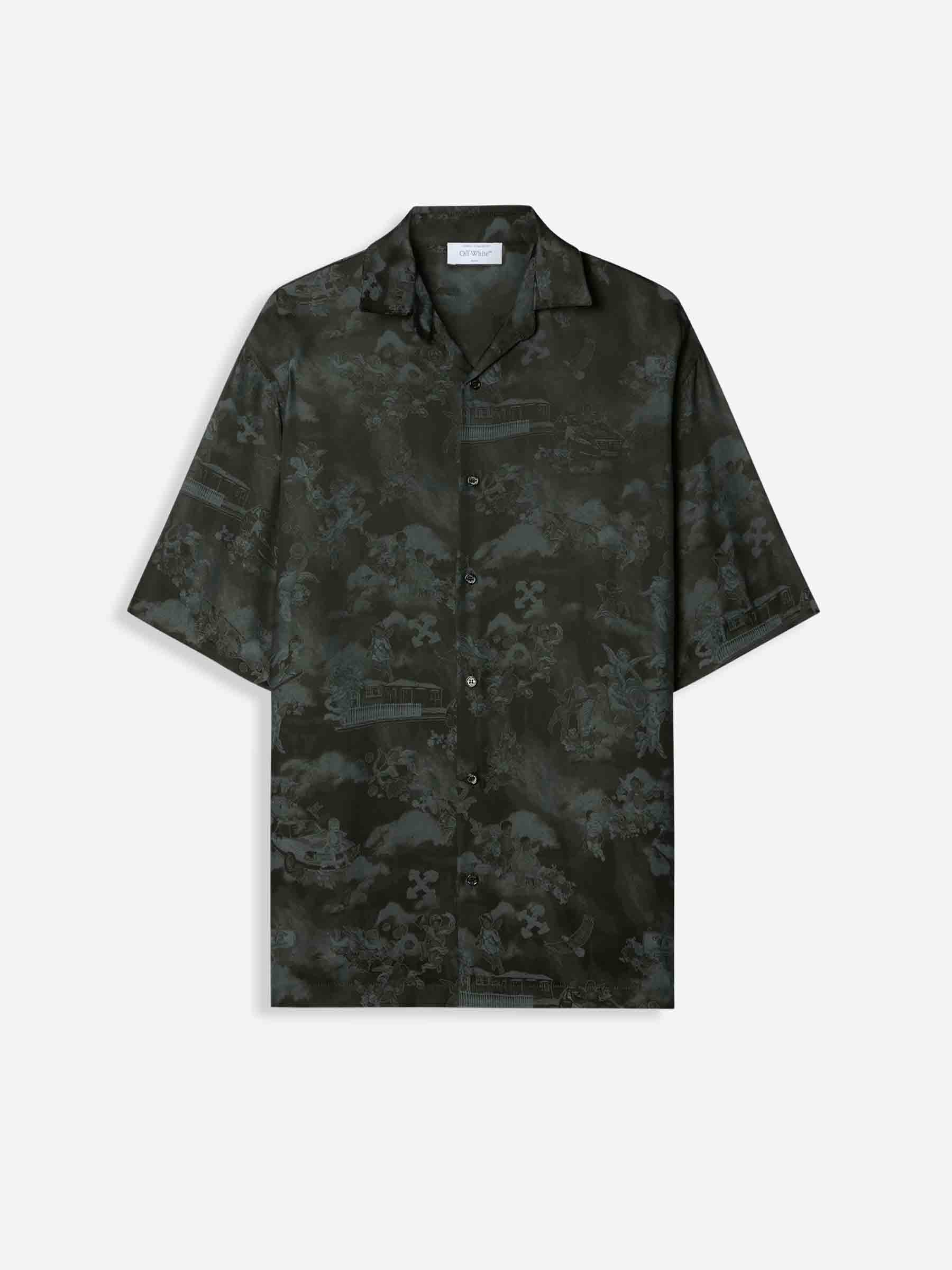 Off-White Hombre Barcelona Camisa Fresco Bowling Serenity color Negro sku 532-000631 02 - Foto 1