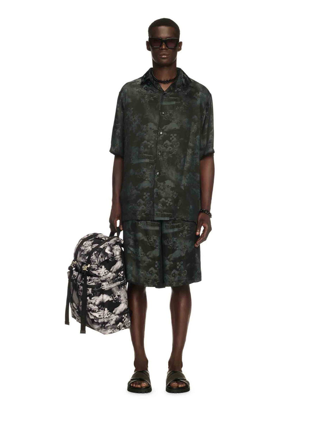 Off-White Hombre Barcelona Camisa Fresco Bowling Serenity color Negro sku 532-000631 02 - Foto 2