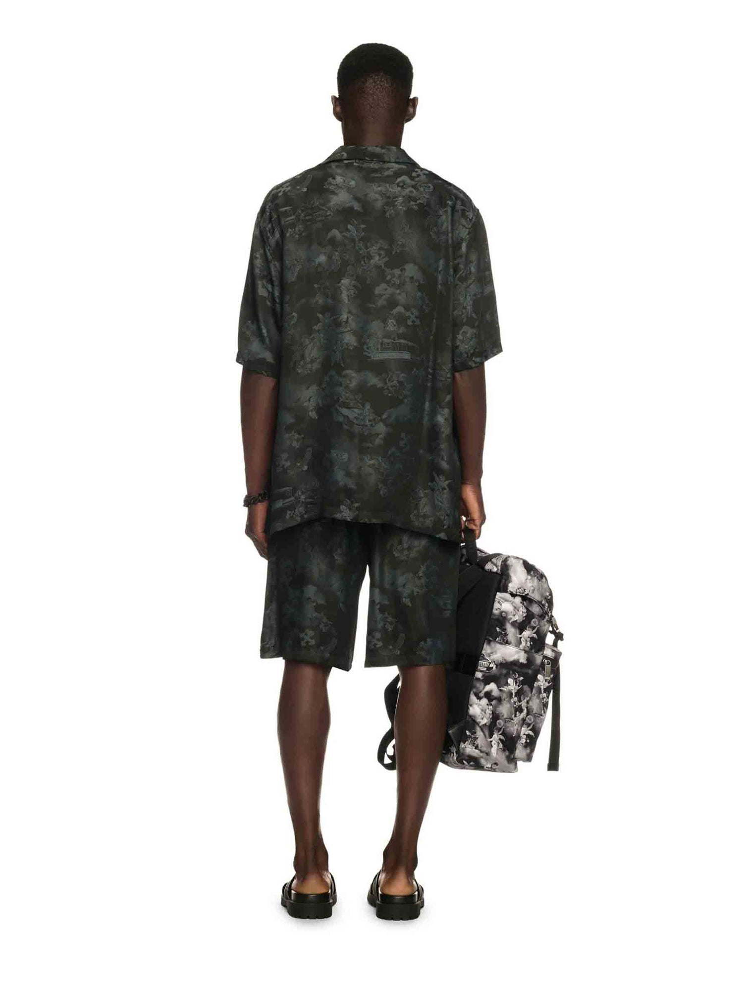 Off-White Hombre Barcelona Camisa Fresco Bowling Serenity color Negro sku 532-000631 02 - Foto 4