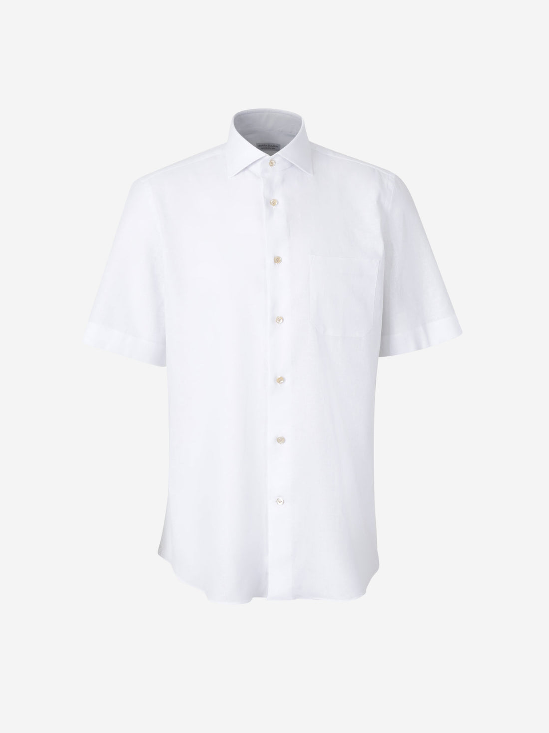 Santa Eulalia Hombre Barcelona Camisa Lisa Lino color Blanco sku 532-000634 01 - Foto 1