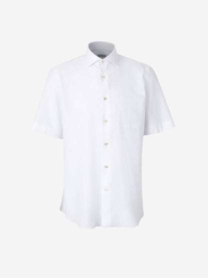 Santa Eulalia Hombre Barcelona Camisa Lisa Lino color Blanco sku 532-000634 01 - Foto 1