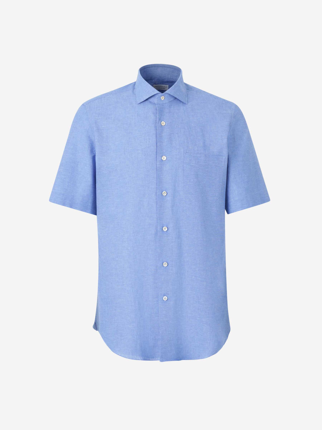 Santa Eulalia Hombre Barcelona Camisa Lisa Lino color Azul sku 532-000634 02 - Foto 1