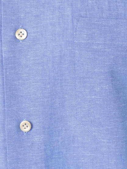 Santa Eulalia Hombre Barcelona Camisa Lisa Lino color Azul sku 532-000634 02 - Foto 3