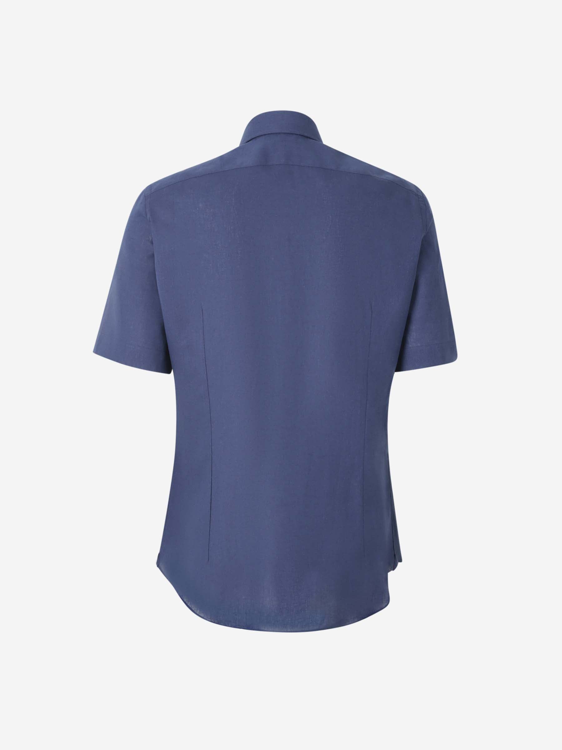 Santa Eulalia Hombre Barcelona Camisa Lisa Lino color Azul Marino sku 532-000634 03 - Foto 2