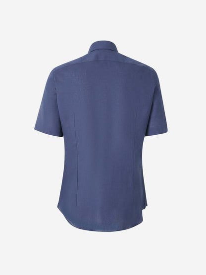 Santa Eulalia Hombre Barcelona Camisa Lisa Lino color Azul Marino sku 532-000634 03 - Foto 2