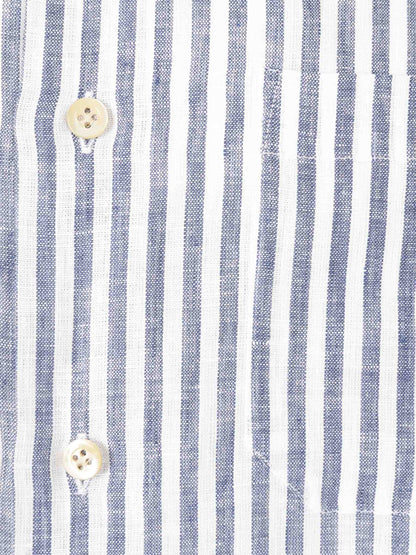 Santa Eulalia Hombre Barcelona Camisa Motivo Rayas color Azul Cobalto sku 532-000635 02 - Foto 4