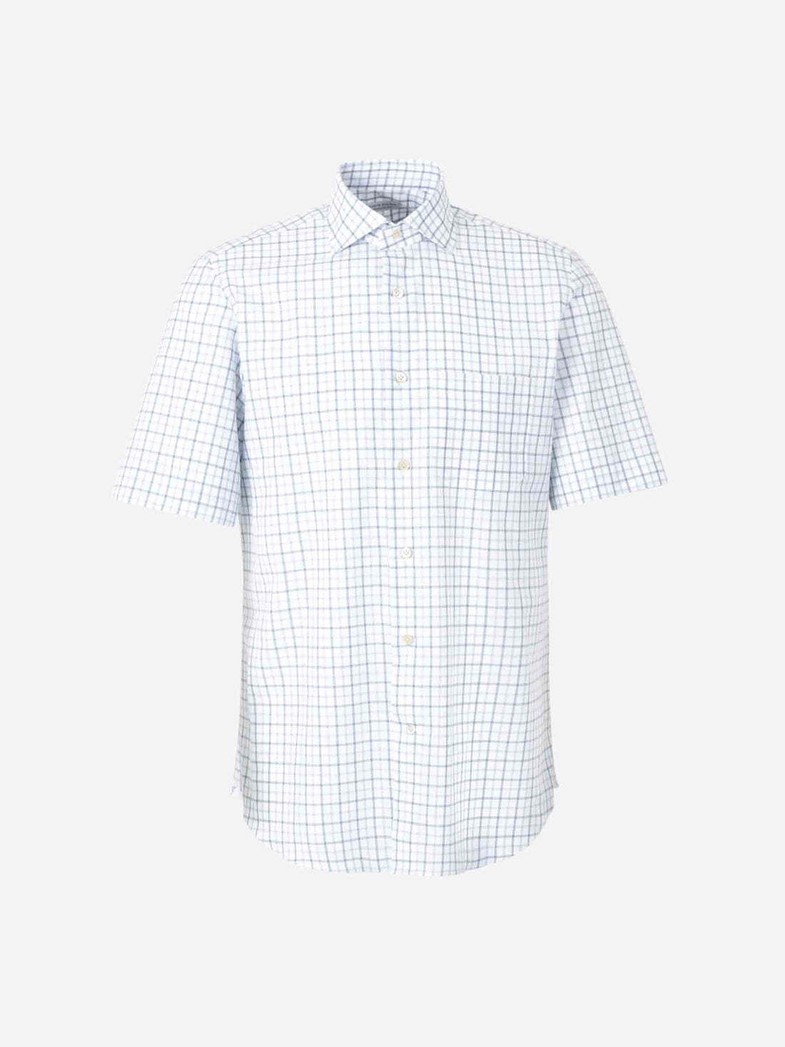 Outlet online Santa Eulalia Hombre Camisa Motivo Cuadros color Azul sku 532-000636 01 - Foto 1