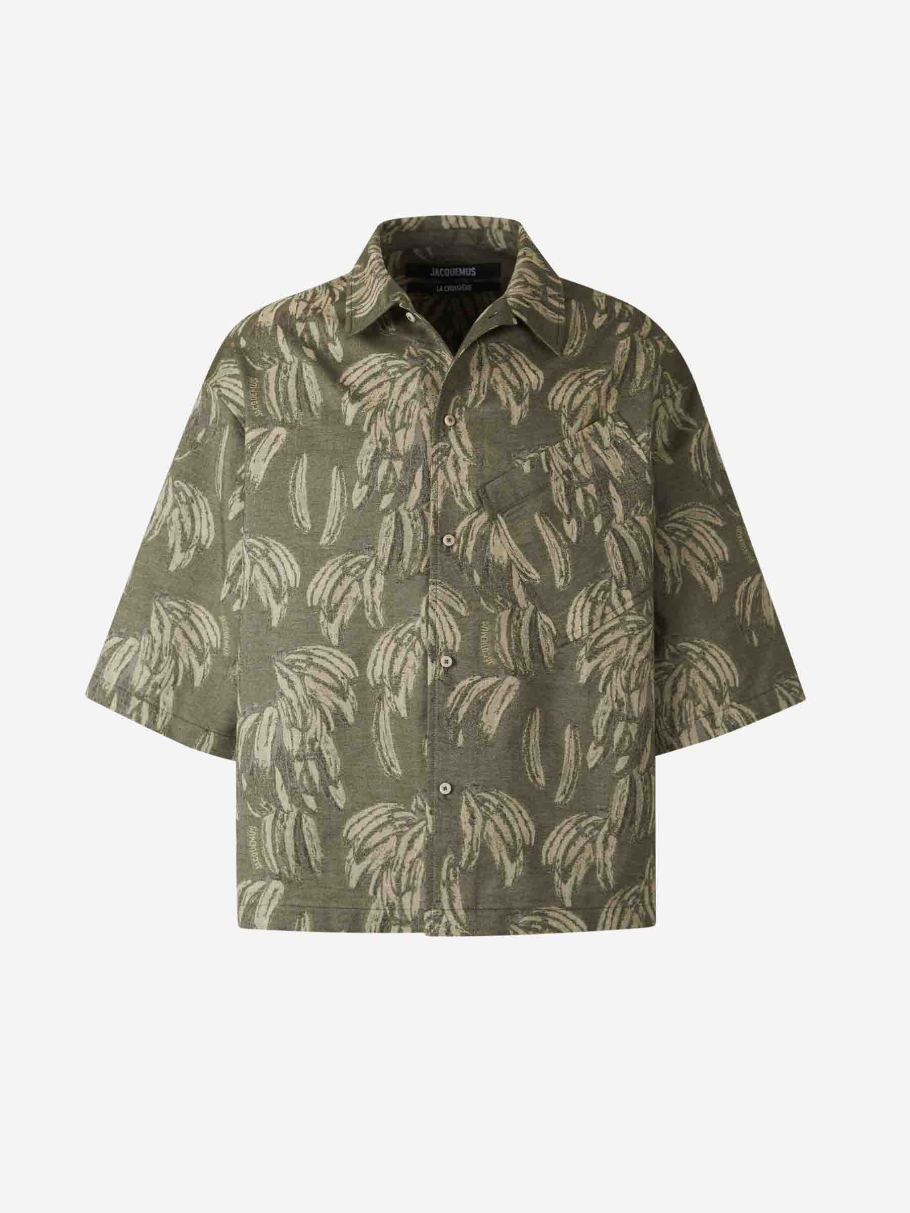 Jacquemus Hombre Barcelona Camisa Estampado Aloe color Crema sku 532-000643 01 - Foto 1