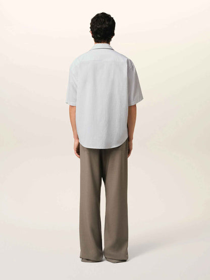 Ami Paris Hombre Barcelona Camisa Rayas Algodón color Blanco sku 532-000651 01 - Foto 3