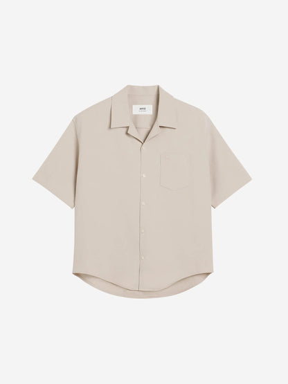 Outlet online Ami Paris Hombre Camisa Campera Algodón color Taupe sku 532-000653 02 - Foto 1