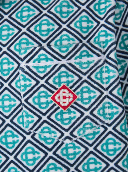 Casablanca Hombre Barcelona Camisa Towelling Monogram color Azul sku 532-000654 01 - Foto 4