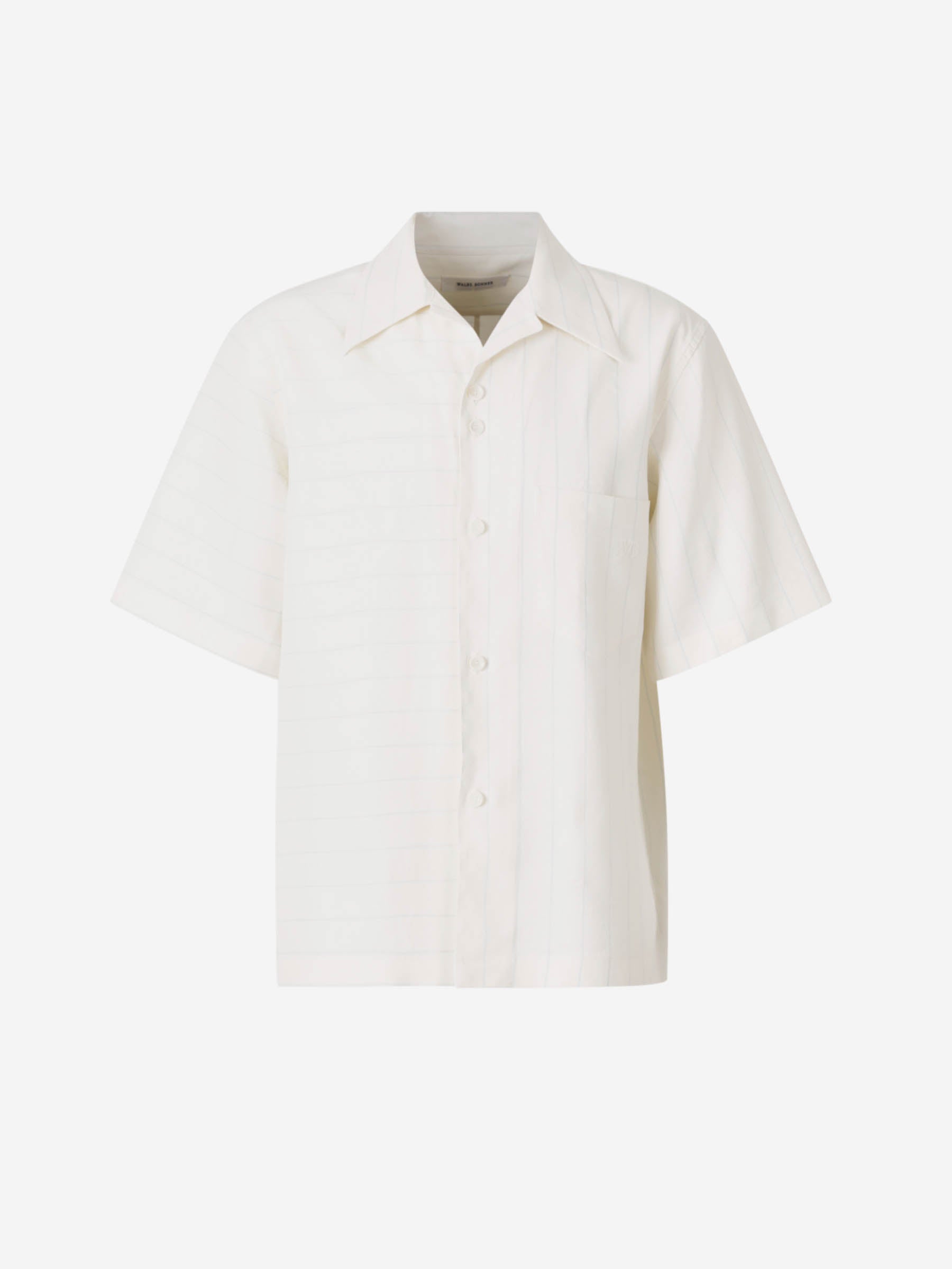 Wales Bonner Hombre Barcelona Camisa Lino Rayas color Crema sku 532-000658 01 - Foto 1