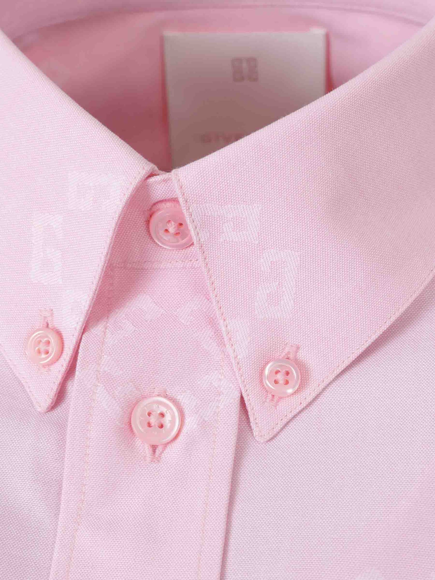 Outlet online Givenchy Hombre Camisa Logo Algodón color Rosa Palo sku 532-000664 01 - Foto 3