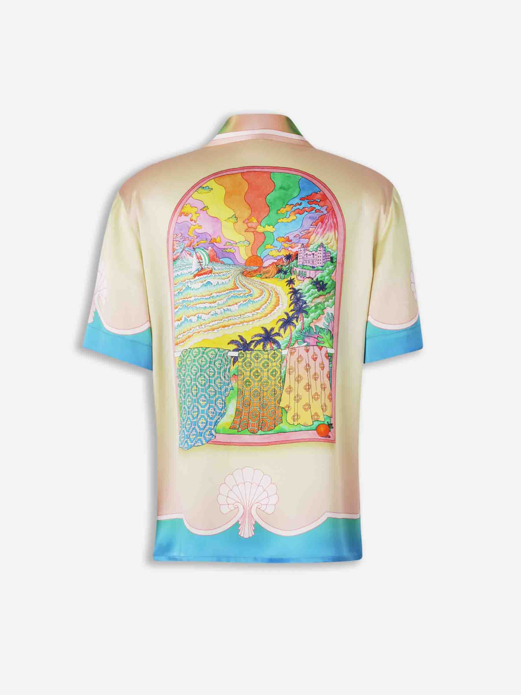 Outlet online Casablanca Hombre Camisa Seda Estampada color Multicolor sku 532-000684 02 - Foto 2
