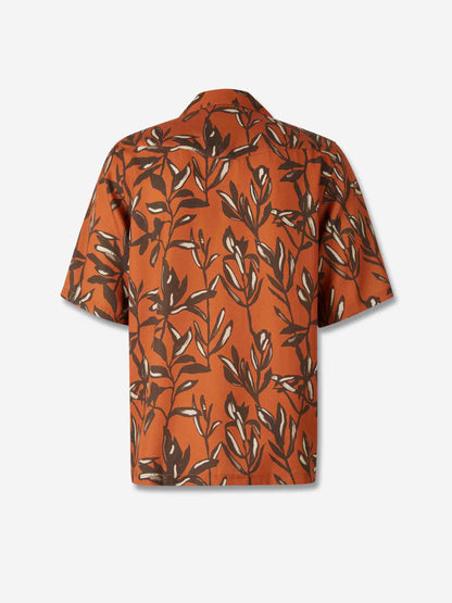 Outlet online Officine Générale Hombre Camisa Estampada Eren color Naranja Oscuro sku 532-000694 01 - Foto 2