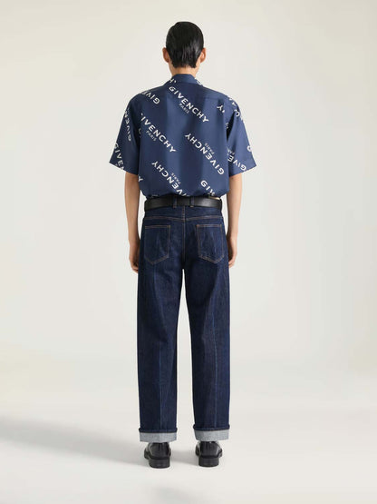 Outlet online Givenchy Hombre Camisa Estampada color Azul Noche sku 532-000696 01 - Foto 3