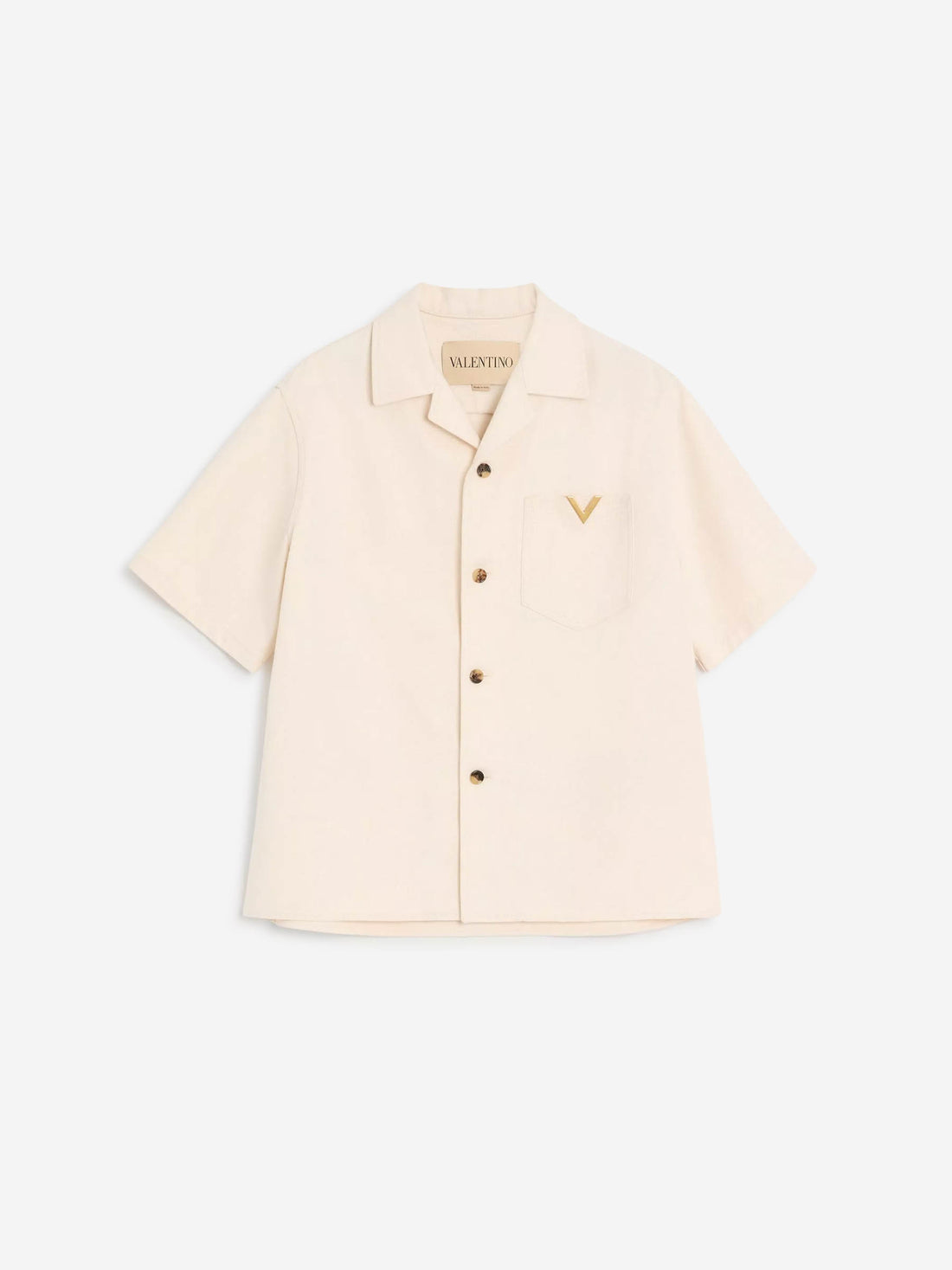 Valentino Hombre Barcelona Camisa Casual VGold color Crema sku 532-000717 01 - Foto 1