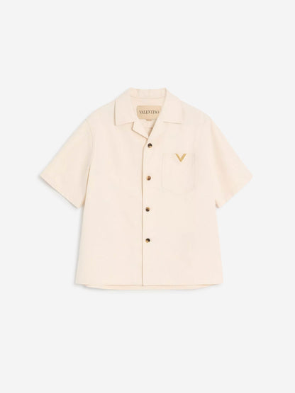Valentino Hombre Barcelona Camisa Casual VGold color Crema sku 532-000717 01 - Foto 1