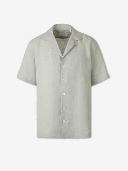 Lardini Hombre Barcelona Camisa Manga Corta color Verde Manzana sku 532-000753 03 - Foto 1
