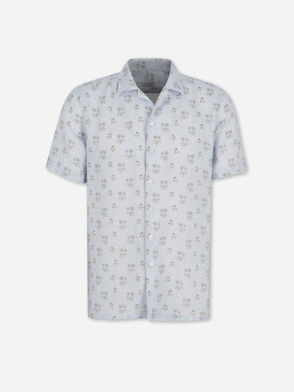 Outlet online Santa Eulalia Hombre Camisa Estampada color Azul Celeste sku 532-000761 01 - Foto 1