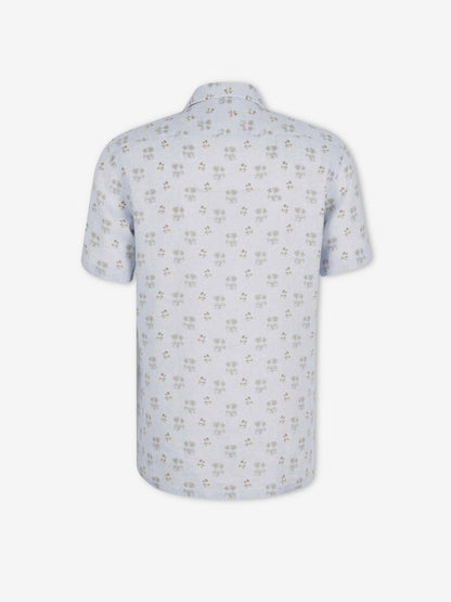 Outlet online Santa Eulalia Hombre Camisa Estampada color Azul Celeste sku 532-000761 01 - Foto 2