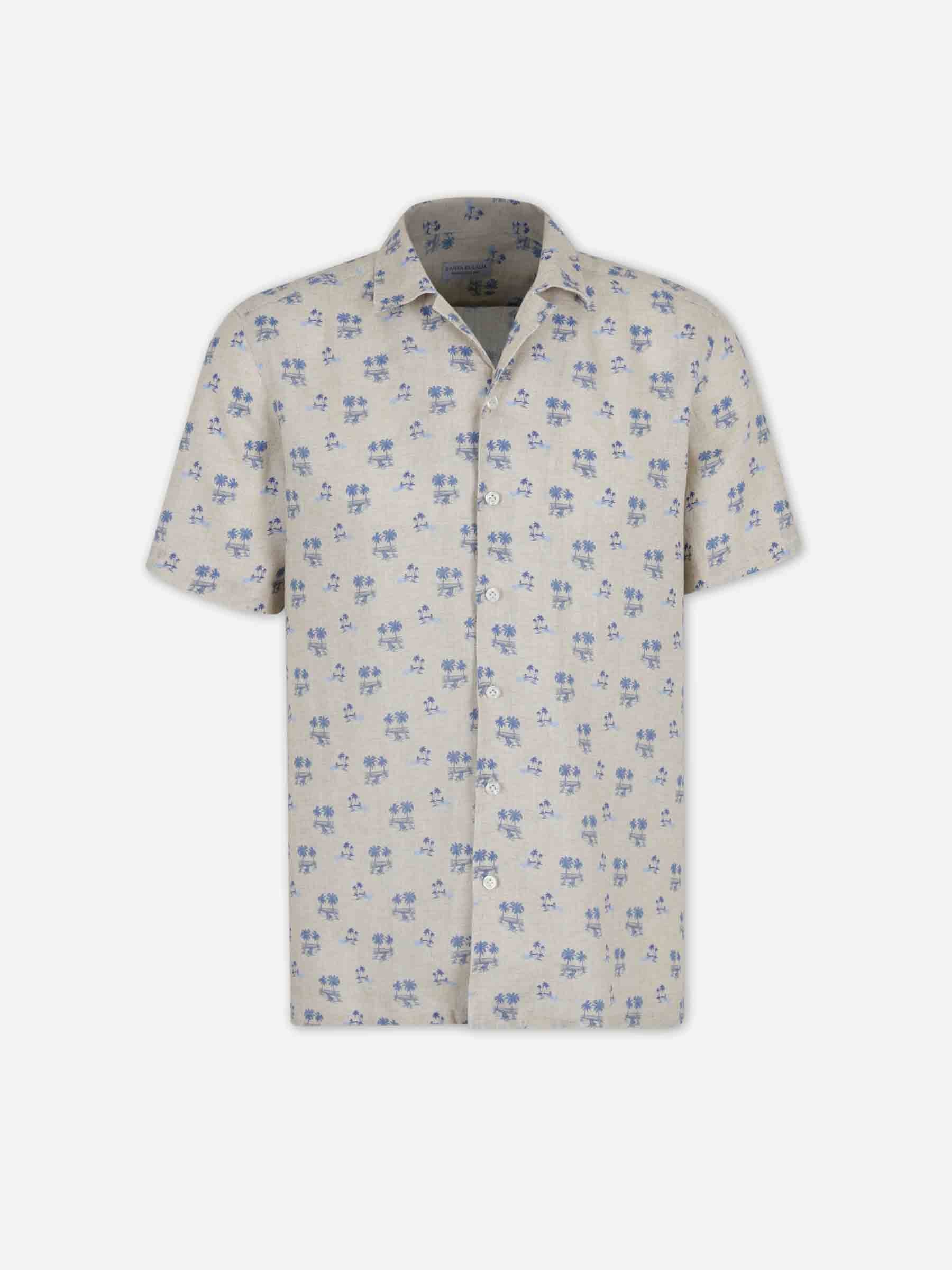 Outlet online Santa Eulalia Hombre Camisa Estampada color Beige sku 532-000761 02 - Foto 1