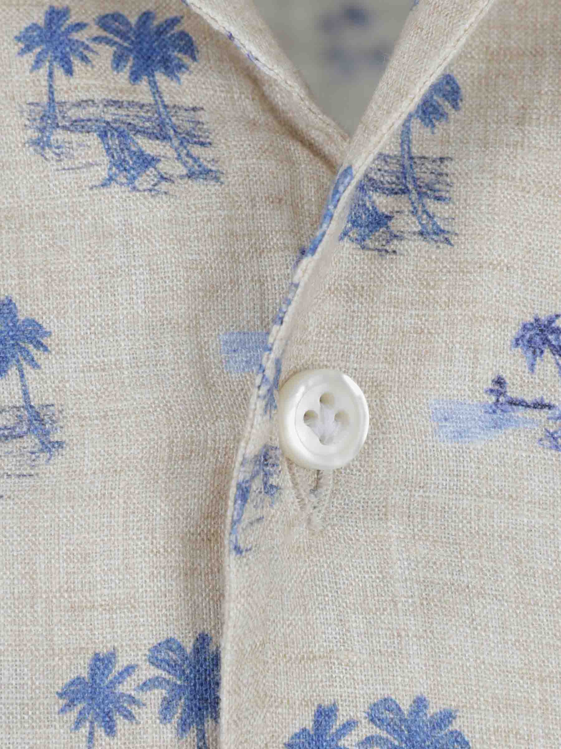 Outlet online Santa Eulalia Hombre Camisa Estampada color Beige sku 532-000761 02 - Foto 4