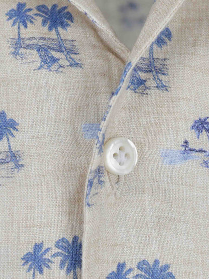 Outlet online Santa Eulalia Hombre Camisa Estampada color Beige sku 532-000761 02 - Foto 4