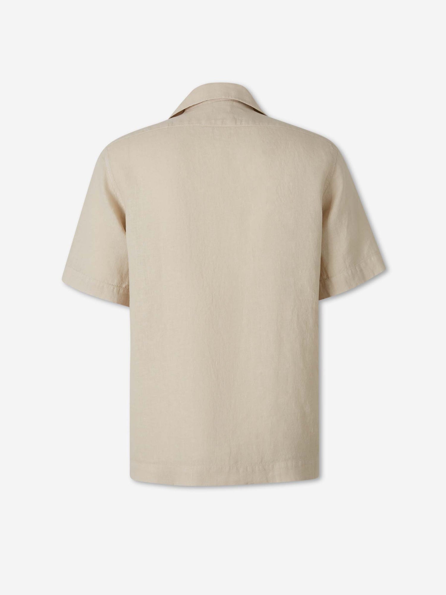Santa Eulalia Hombre Barcelona Camisa Manga Corta Lino color Beige sku 532-000782 03 - Foto 2