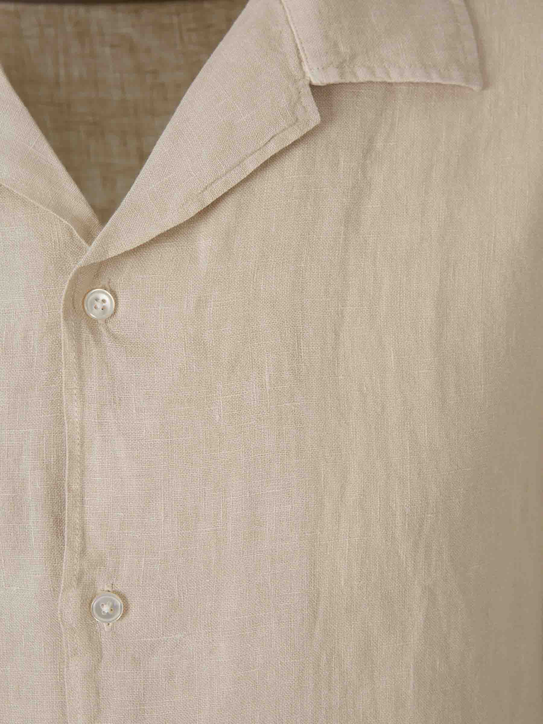 Santa Eulalia Hombre Barcelona Camisa Manga Corta Lino color Beige sku 532-000782 03 - Foto 3